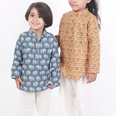 Kids Cotton Nightsuit – Red Polka Dot Kurta & Pyjama Co-ord Set for Boys & Girls