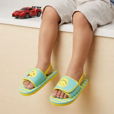 Smileys Sliders Flipflops With Adjustable Strap Back Support For Unisex