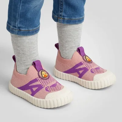 Ducky Toddlers First Step Shoes Pink Purple Unisex Pink