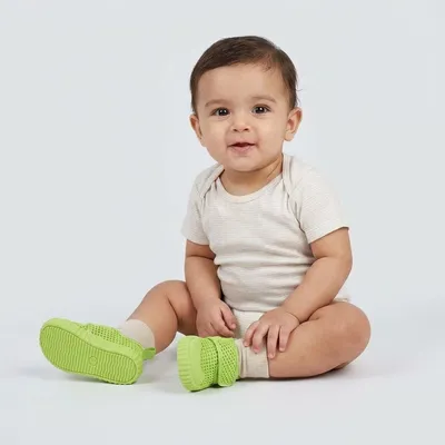 Airy Toddlers First Step Breathable Shoes Limegreen Unisex Limegreen