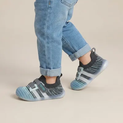 Smooth Toddlers First Step Shoes Sea Green Unisex Sea Green