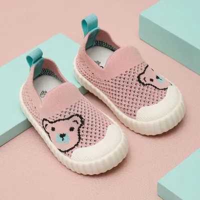 Teddy Toddlers First Step Breathable Shoes Pink Unisex Pink