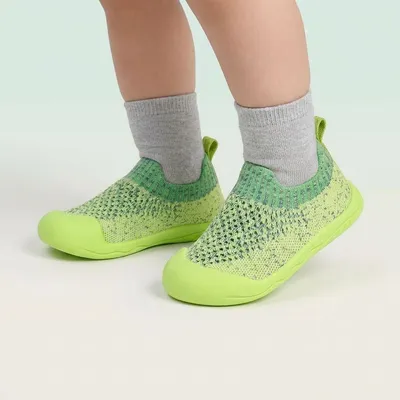 Macaroons Toddlers First Step Shoes Green Unisex Neon Green