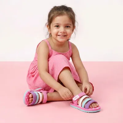 Onyc Premium Butterscotch Kids Sandals For Girls Pink Pink
