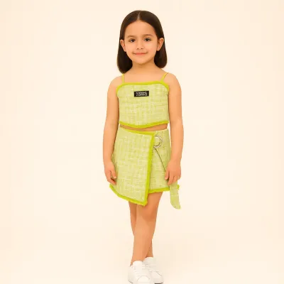 Lemon Green Skirt Set (SW034)