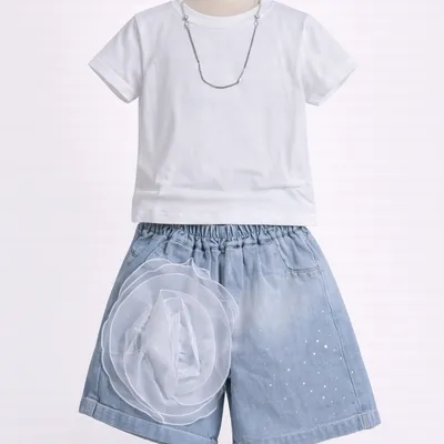 White Shorts Set (CA057)