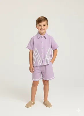 Lavendar co-ord set for boys
