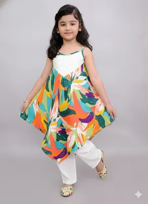 Parrot print strap dress