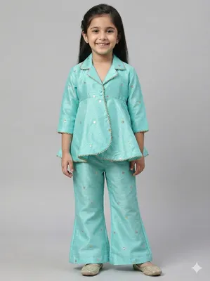 Powder Blue Booti Co ord set
