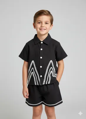 Black co-ord set for boys