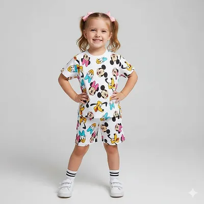 Shorts And Tee Set Disney