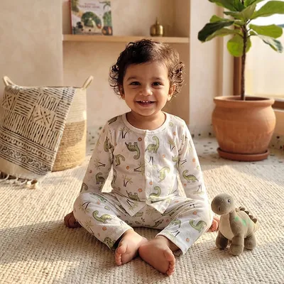 Muslin Pyjama Set Dino