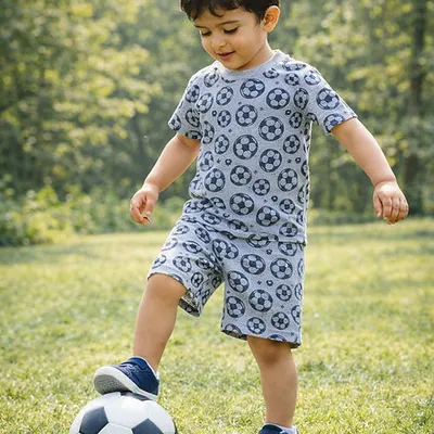 Shorts And Tee Set Football