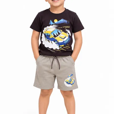 Shorts And Tee Set -Car