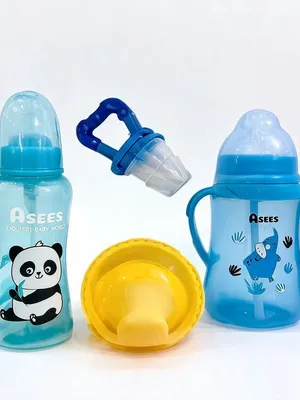 Blue Baby Feeding Gift Set for Infants