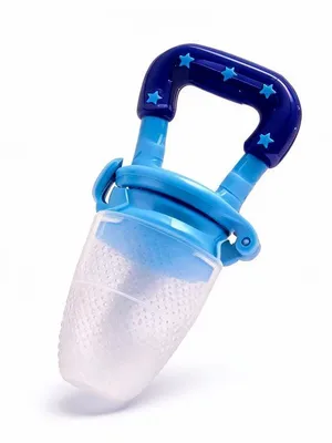 Blue Silicone Fruit Nibbler Feeder for Babies