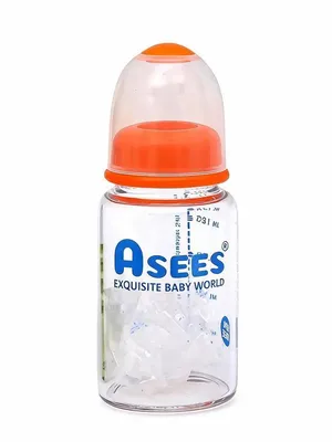 Clear Boro Glass Baby Feeding Bottle For Babies