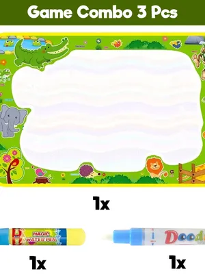 Abhiraj toys DIY Coloring Mat for Kids Art and Craft Reusable & Washable Sketch Drawing Mat