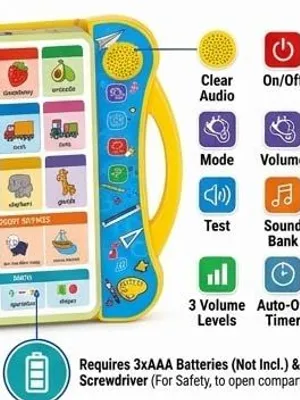 Abhiraj toys Musical Intelligence Learning E-Book for Kids