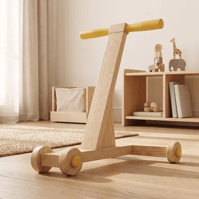 Wooden Baby Walker Push Toy