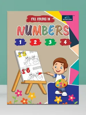 Fill Color In Numbers Coloring Book For Kids