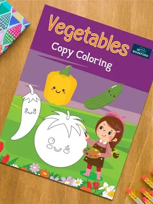 Vegetables Copy Coloring Books For Kids