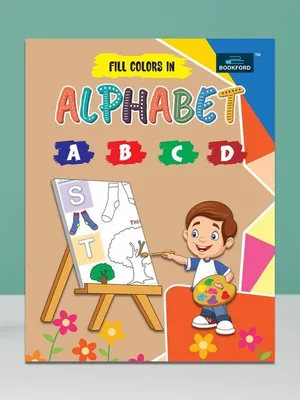 Fill Color In Alphabet Coloring Book For Kids