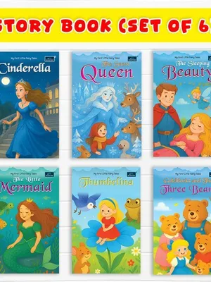 My First Little Fairy Tales Series (4) SET OF 6 Books Combo