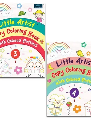 Little Artist Copy Coloring Book For Kids Set Of 2 — 2