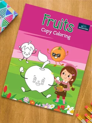 Fruits Copy Coloring Books For Kids