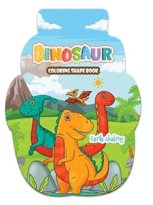 Dinosaur Coloring Shape Book For Kids
