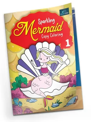 Sparkling Mermaid Copy Coloring Book - Part 1 For Kids