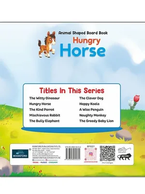 Hungry Horse Animal Shaped Story Board Book - Engaging And Educational Stories For Kids 3 To 8 Years. Hardcover,