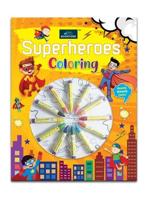 Ready Steady Superheroes Coloring Book For Kids