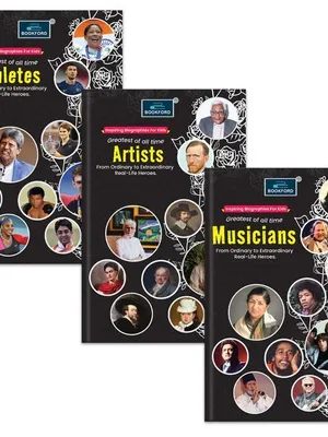 Inspiring biography For Kids Greatest of all time(Set of 3 books)-Athletes, Artists, Musicians