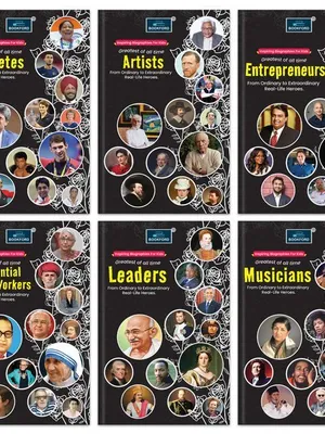 Inspiring biography For Kids Greatest of all time(Set of 6 books)-Athletes, Artists, Entrepreneurs, Influential Social Workers, Leaders, Musicians
