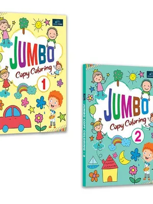 Jumbo Copy coloring Part 1 and 2 (set of 2)