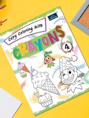 Copy Coloring With Crayons Book Part 4 Coloring Book For Kids