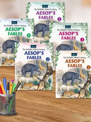 The Fantastic Fables Treasure Aesop Fabels Story Set Of 5 Books