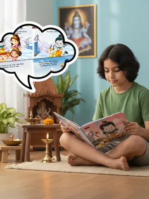 My First Shaped Board Book – Ganesh and Shiv Hindu Gods Mythology Story Book for Kids Pack of 2 - Age 2+ Yrs (Indian Gods and Goddesses)