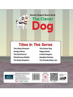 The Clever Dog Animal Shaped Story Board Book - Engaging And Educational Stories For Kids 3 To 8 Years. Hardcover,
