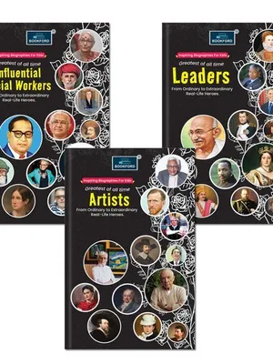 Inspiring biography For Kids Greatest of all time(Set of 3 books)-Influential Social Workers, Leaders, Artists