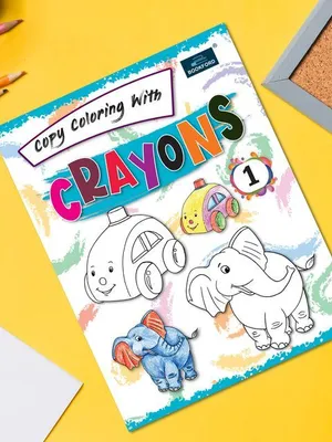 Copy Coloring With Crayons Book Part 1 Coloring Book For Kids