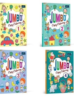 Jumbo Copy Coloring - Set of 4 Books For Kids