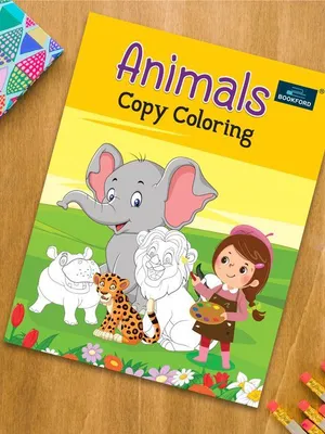 Animals Copy Coloring Books For Kids