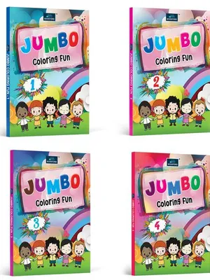 Jumbo Coloring Fun - Set of 4 Books For Kids