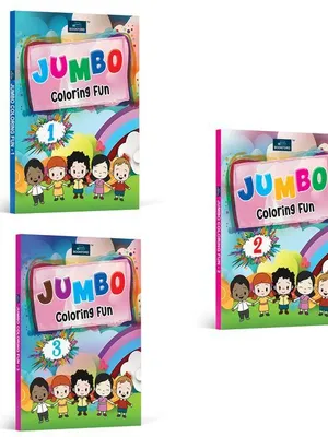 Jumbo Coloring Fun - Set Of 3 Books For Kids