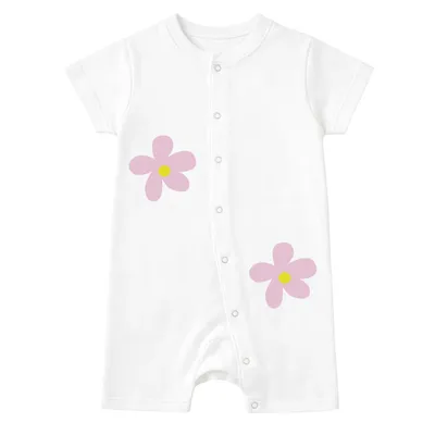 Worry-Free Natural Cotton Unisex Rompers For Babies — Daisy