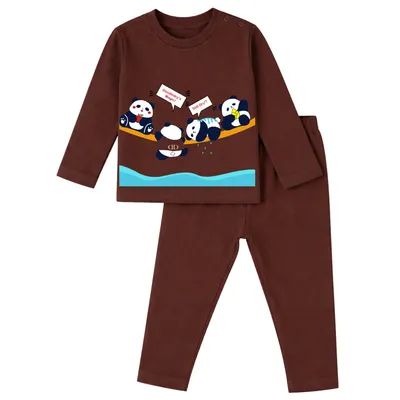 Cloud Soft Natural Cotton Unisex Baby & Kids Co-Ord Set — Playful Panda