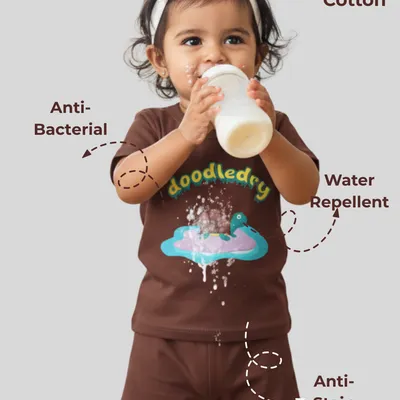 Feel Fresh Natural Cotton Unisex Baby & Kids Co-Ord Set — Puddle Turtle